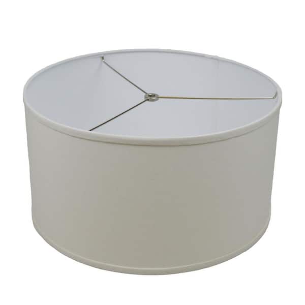 H Linen Cream Drum Lamp Shade 17, 9 Inch Diameter Drum Lamp Shade