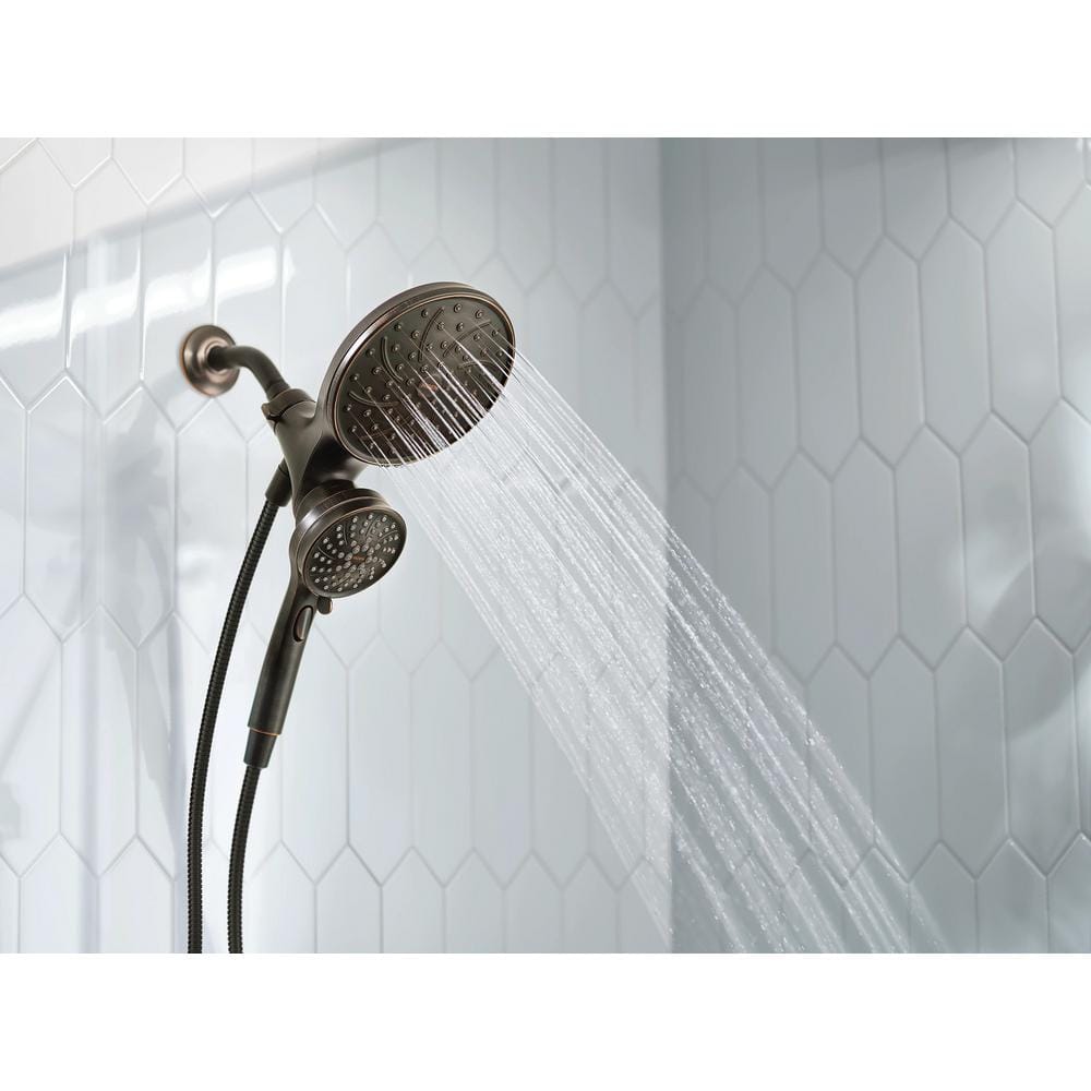 Mediterranean Bronze Multi-Head Wall Mounted Shower Faucet