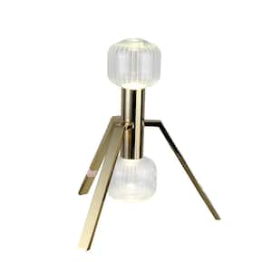 William 13.58 in. Gold LED Table Lamp