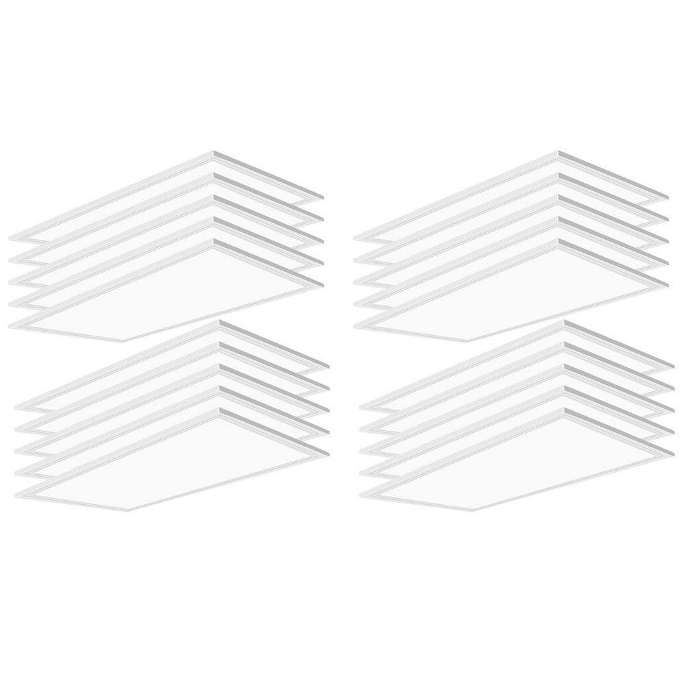 2 ft. x 4 ft. 7800 Lumens Integrated LED Panel Light, 5000K White Color (20-Pack) price history on PriceWatchPro