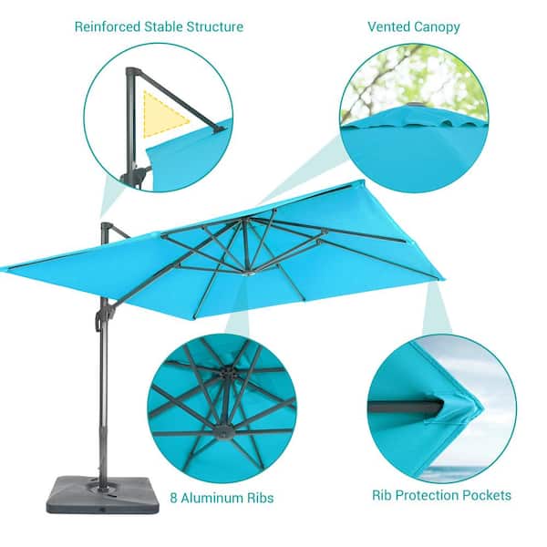 15 double-sided patio umbrella twin sun canopy 15/13Ft Solar Patio Umbrella with Base, Extra Large Outdoor Double-Sid –  diypaintnumbers