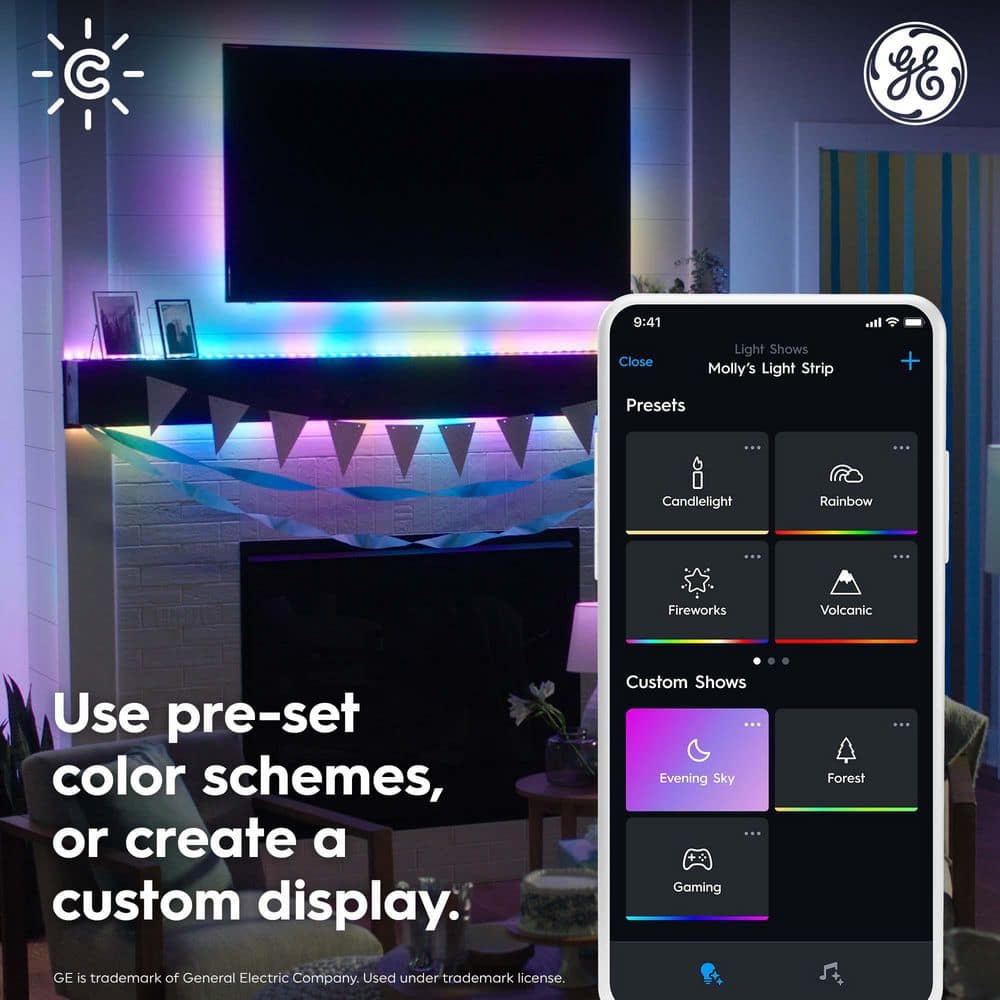 16 ft Multicolor Outdoor LED Smart Light Strip with Dynamic Effects