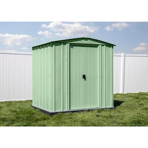 6 ft. x 5 ft Green Metal Storage Shed With Gable Style Roof 27 Sq. Ft.