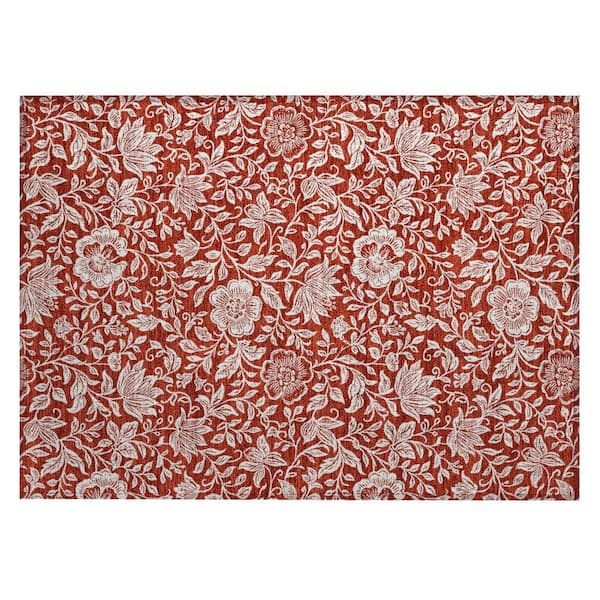 Chantille Machine Washable Indoor/Outdoor Abstract ACN2572 Red 2 ft. x 3 ft. Accent Rug