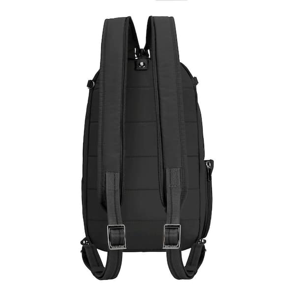 Travelon Anti-Theft 14 in. Black Roam Convertible Backpack Sling