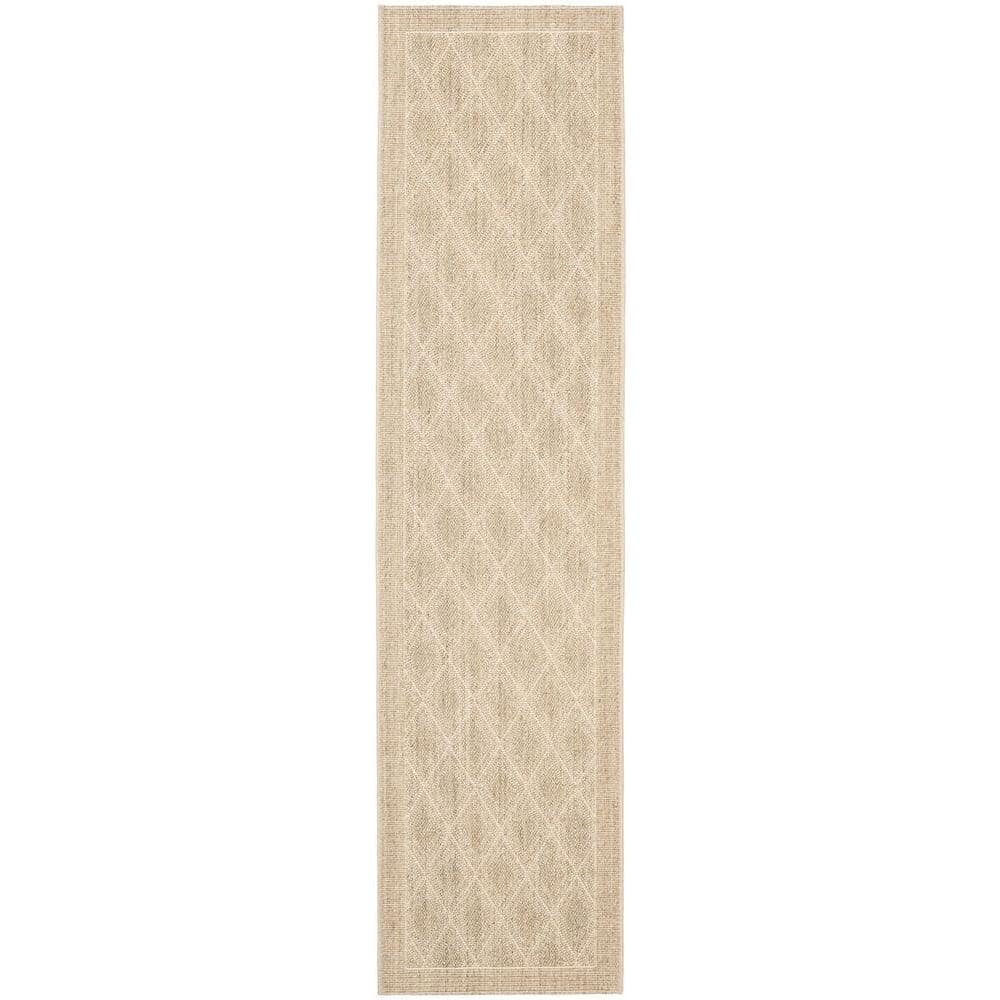 Safavieh Palm Beach Sand 2 Ft. X 8 Ft. Border Runner Rug Pab351a-28 