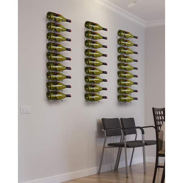 9-Bottle Stainless Epic Metal Wine Rack