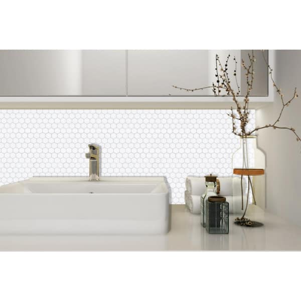 Ejoy 3D PVC Peel and Stick Mosaic Tile Sticker, JM521, 12 in. x 12