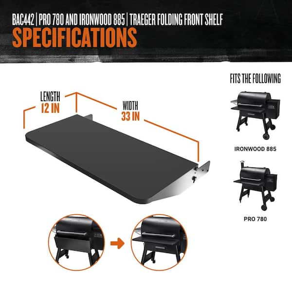 Traeger Pro 780 Wi-Fi Pellet Grill and Smoker in Bronze with Cover HD0046 -  The Home Depot