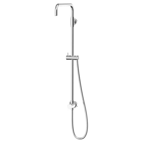 Unbranded Dia 18 in. Shower Riser with Diverter in Chrome