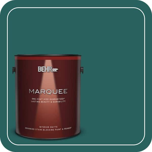 BEHR MARQUEE 1 gal. #MQ6-05 Verdant Forest One-Coat Hide Matte Interior Paint & Primer