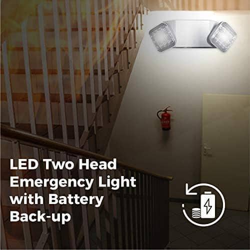Ciata Lighting EMR-WP-LED Wet Location Outdoor Emergency Light with Battery Back
