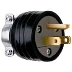 Pass & Seymour 15 Amp 125-Volt NEMA 5-15P Rubber Plug with Vinyl Cord Clamp