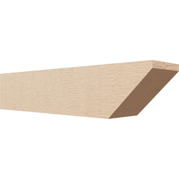 Ekena Millwork 6-in. x 6-in. x 28-in. Concord Woodgrain, Primed Tan Timberthane Polyurethane Rafter Tail Brace