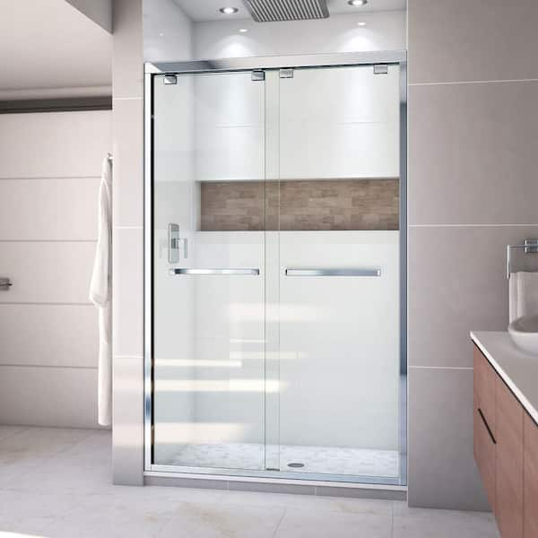 DreamLine Encore 44 to 48 in. x 76 in. Semi-Frameless Bypass Shower Door in Chrome