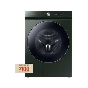 Bespoke 5.3 cu. ft. Ultra-Capacity Smart Front Load Washer in Forest Green with AI OptiWash and Auto Dispense