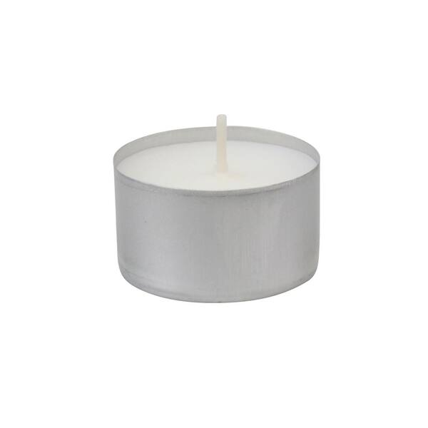 Stonebriar Collection White Unscented Long Burning Tealight Candles - 8  Hours (100-Pack) DTL-100-8 - The Home Depot