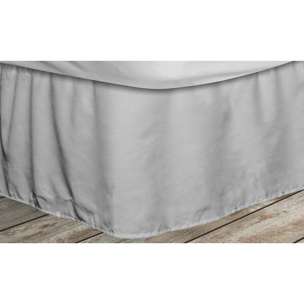 Have a question about QuickFit Frita 15 in. Grey Striped Queen Bed Skirt Pg 1 The Home Depot