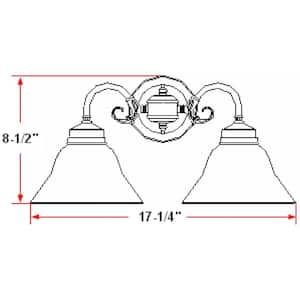 Millbridge 2-Light Satin Nickel Sconce with Alabaster Glass Shade