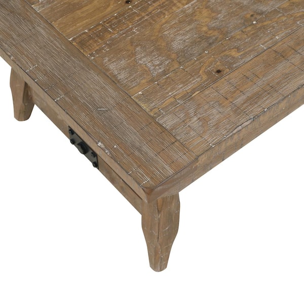 Steve Silver Riverdale 48 in. Driftwood Brown Coffee Table RV100C