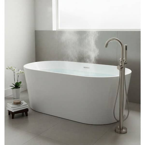 ANZZI Gazelle Series 2-Handle Freestanding Claw Foot Tub Faucet