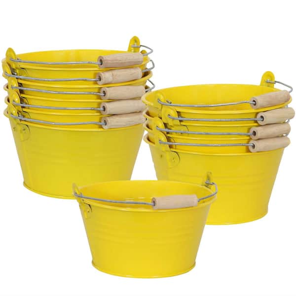 10 Pcs Container Snack Bucket Mini Pots Plants Small Buckets Tin Plastic  Party Food Storage - AliExpress