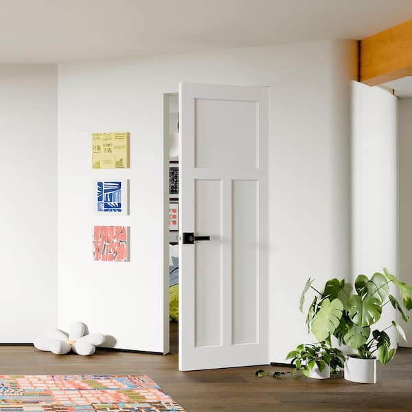 TENONER 64in. x 80in. MDF, Composite, Pre-Assembled, Primed, White
