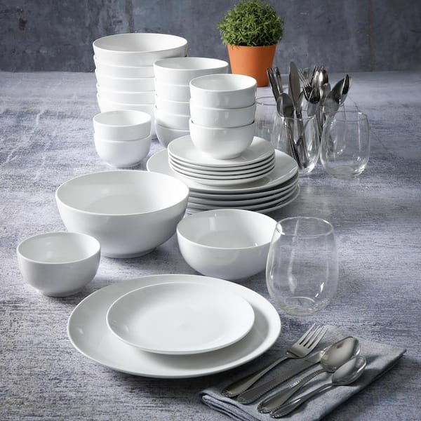 white dinnerware sets for 6