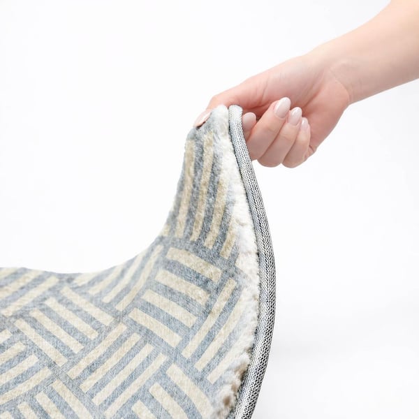 Dream Shag Premium Machine Washable Abstract ADS620 Sky 10 ft. x 14 ft. Area Rug
