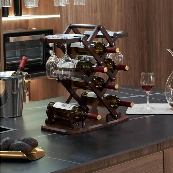 Pine discount wine rack