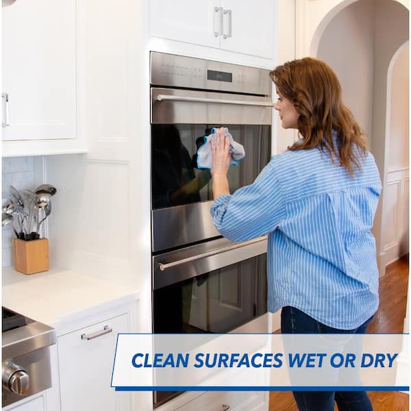 12 in. Microfiber Mirror and Glass Cleaning Cloths (6-Count)