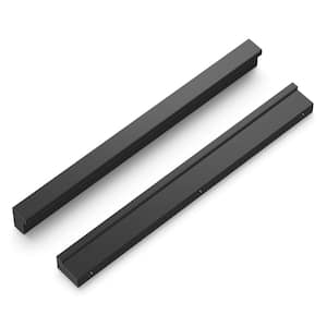 Streamline 6-5/16 in. (160 mm) Center-to-Center Flat Onyx Cabinet Pull (10-Pack)