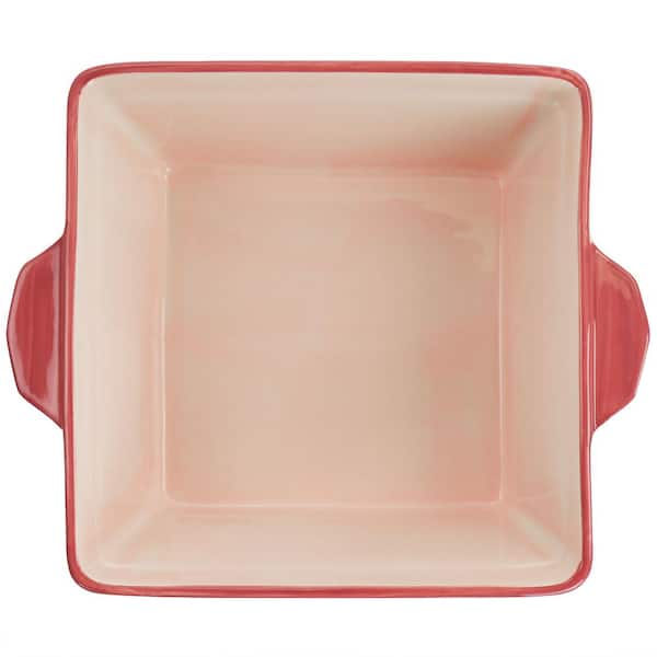 Spice by Tia Mowry 2qt. Goji Blossom Square Ceramic Baker Pan