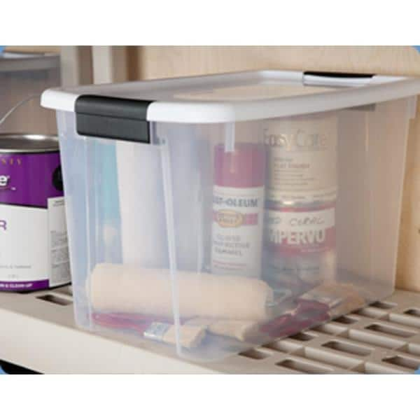  Superio X-Deep Clear Storage Container with Lid and Handles,  Stackable Organizer Bin for Home, Garage, and Dorm- Store Cloths, Boots,  Toys, and Accessories, (12 Qt.)