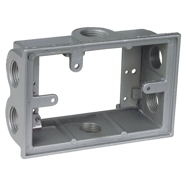 Red Dot 1-Gang Flanged Electrical Box Extension with 6 1/2 in. Holes ...