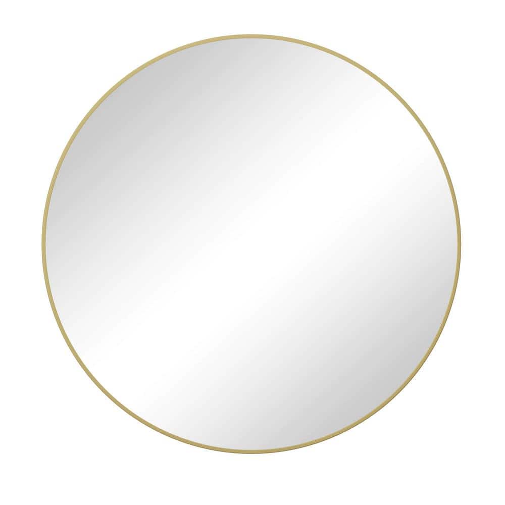 39 in. W x 39 in. H Round Metal Framed Wall Mount Modern Decor Bathroom Van