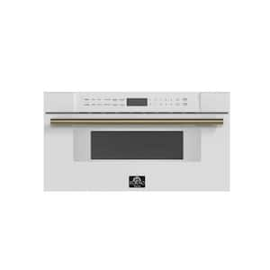 Capoliveri 30 in. Wall Oven and Microwave Combo in White 1.2 cu. ft.