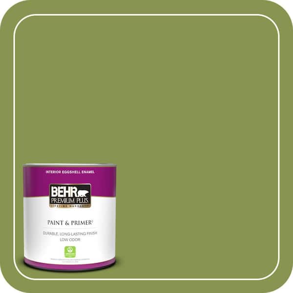 BEHR PREMIUM PLUS 1 qt. #410D-5 Scotland Isle Eggshell Enamel Low Odor Interior Paint & Primer