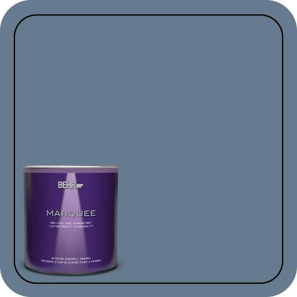 BEHR MARQUEE 1 qt. #S510-5 Skinny Jeans One-Coat Hide Eggshell Enamel Interior Paint & Primer