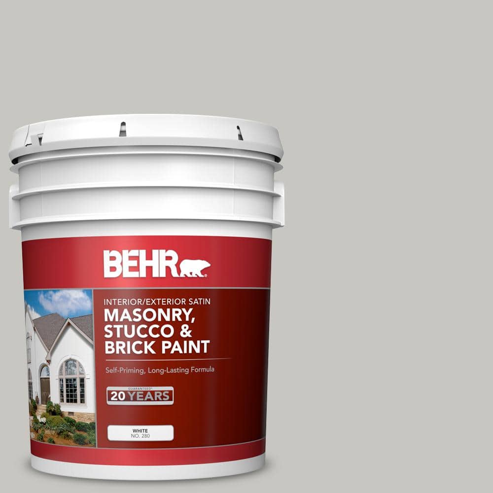 5 gal. #PPU24-16 Titanium Satin Interior/Exterior Masonry, Stucco and Brick