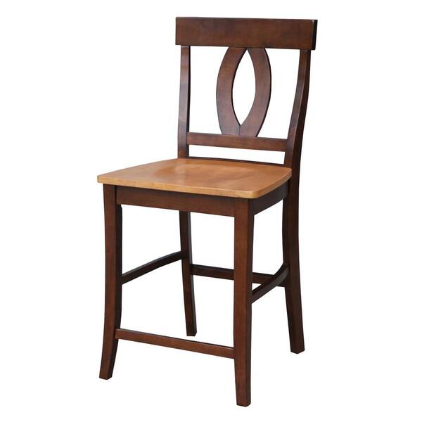 International Concepts Verona 24 in. Cherry and Espresso Bar Stool
