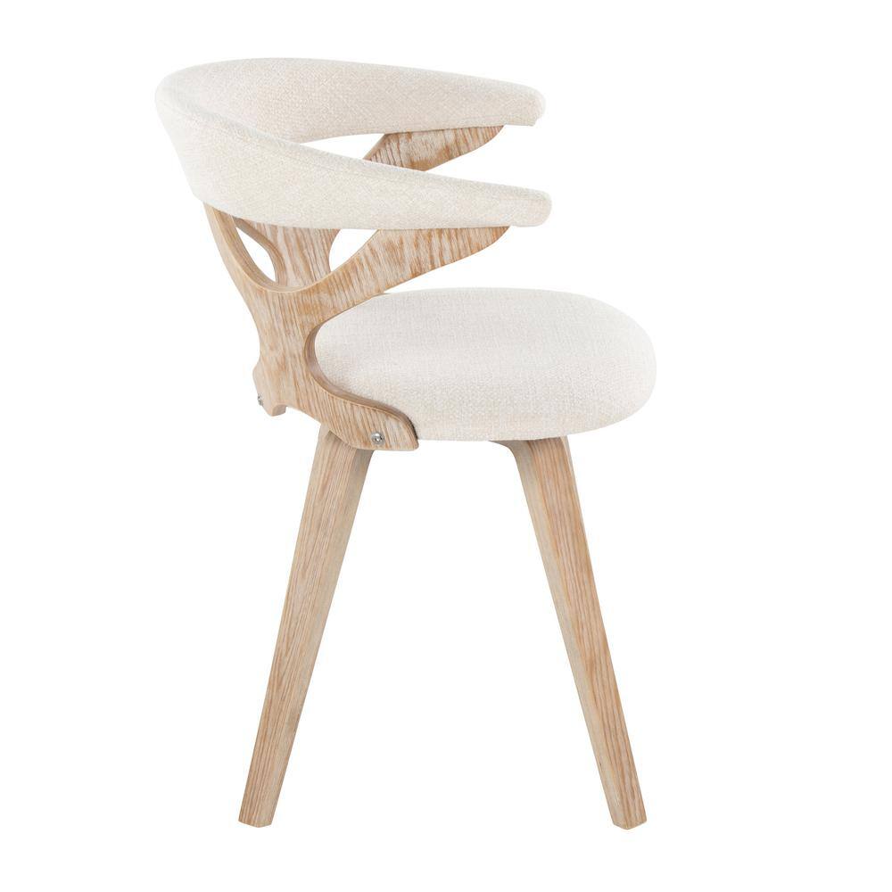 Cream White Velvet Upholstered Swivel Side Chair with Wood Frame