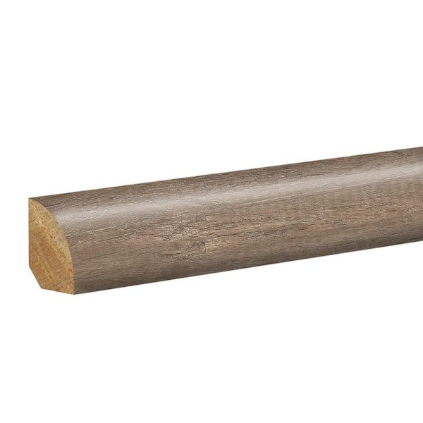PERFORMANCE ACCESSORIES TM Grey Oak 0.62 in. T x 0.75 in. W x 94.5 in. L Textured Wood Look Laminate Moulding/Trim Quarter Round Molding