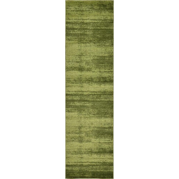 Del Mar Lucille Green 2 ft. x 10 ft. Runner Rug
