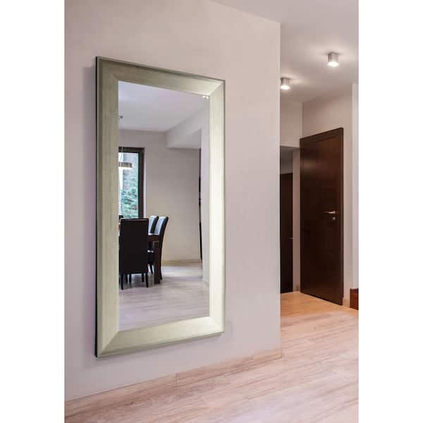 Unbranded Oversized Rectangle Silver Metallic Classic Mirror (73 in. H x 40 in. W)