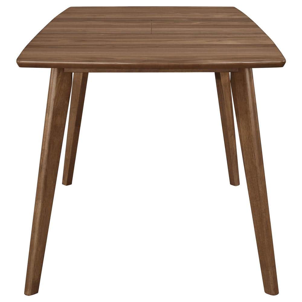 Natural Walnut and Grey Mid-Century Modern Dining Set