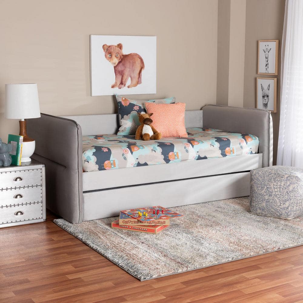 Finch Light Grey Twin Daybed with Trundle price history on PriceWatchPro