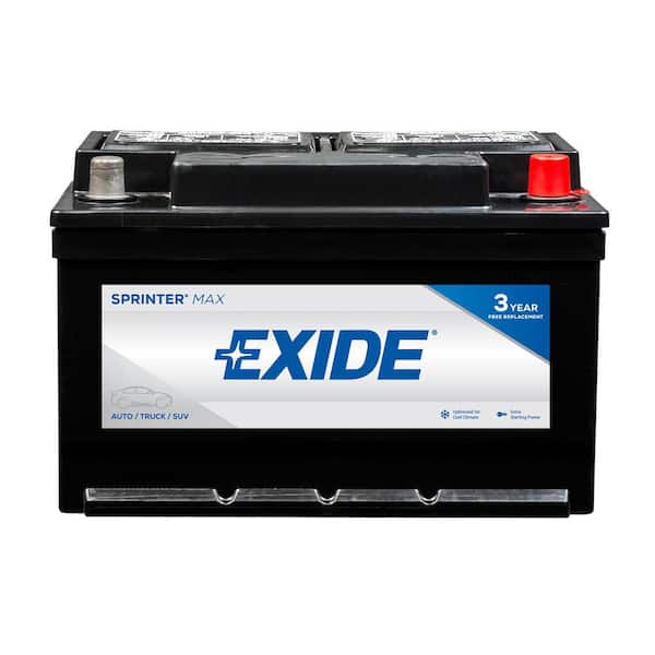 Exide Sprinter Max 12 Volts Lead Acid 6-cell 40r Group Size 650 Cold Cranking Amps Bci Auto Battery-sx40r - The Home Depot