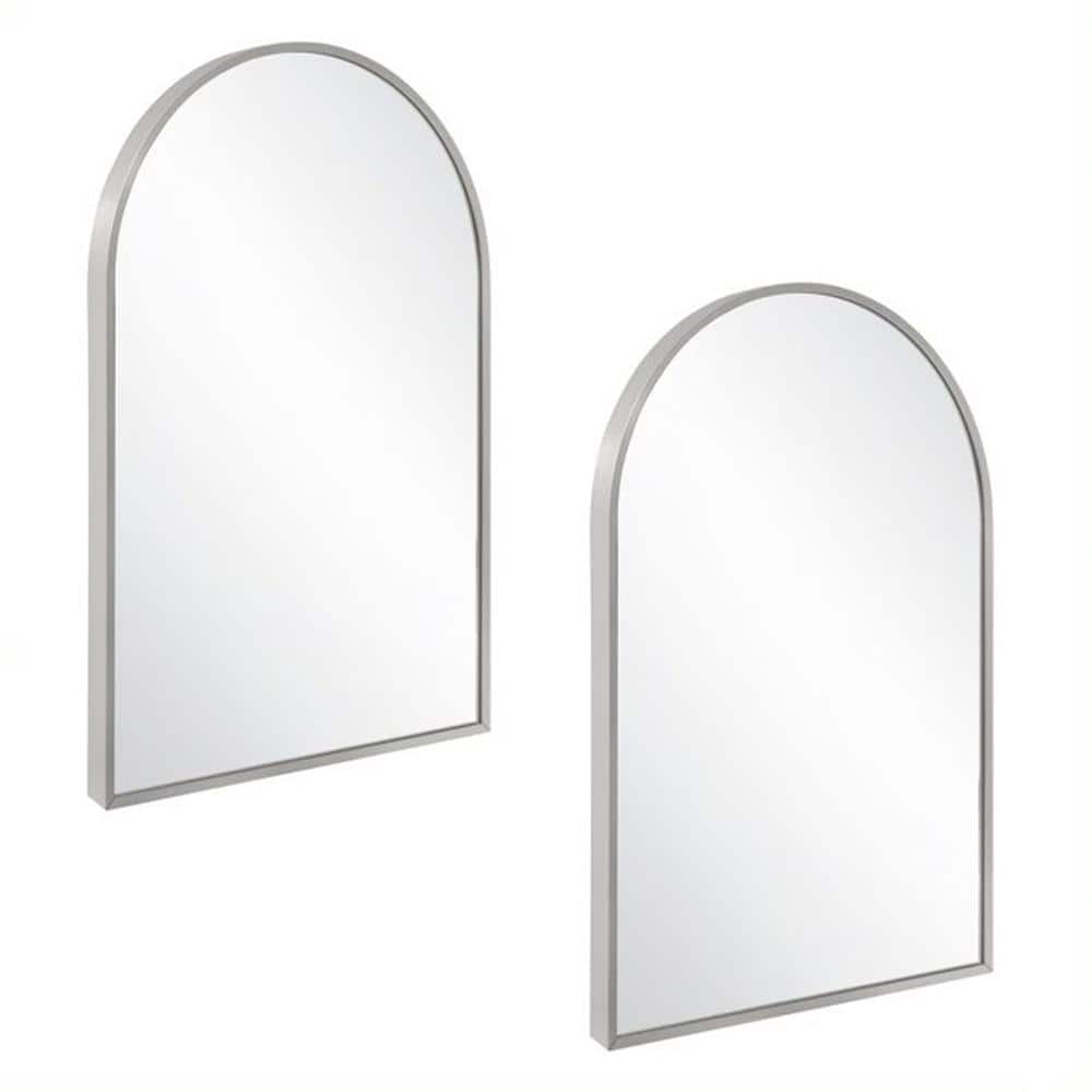 Maeve 24 in. W x 36 in. H Arched Modern Metal Framed Wall Mounted Bathroom 