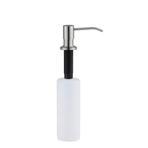 Soap Dispenser with Straight Nozzle Stainless Steel in Brushed Nickel